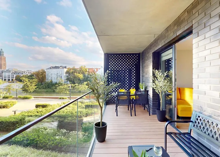 Apartament Z Tarasem I Widokiem Na Rzeke Wroapart-Pl - Apartment With Terrace And River View Wroapart