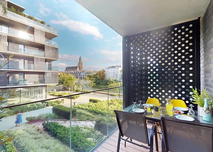 Apartament Z Tarasem I Widokiem Na Rzeke Wroapart-Pl - Apartment With Terrace And River View Wroapart