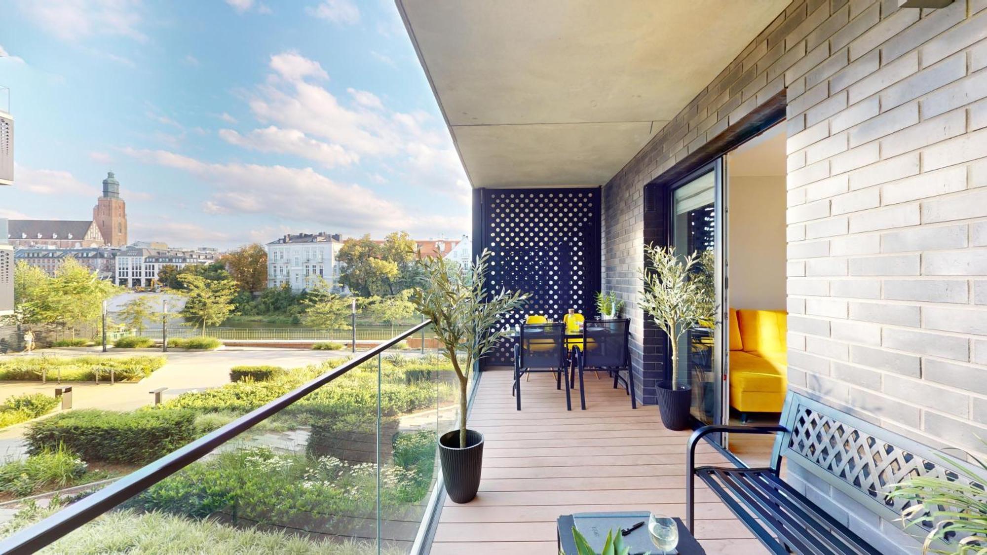 Z Tarasem I Widokiem Na Rzeke Wroapart-pl - With Terrace And River View Wroapart Wroclaw